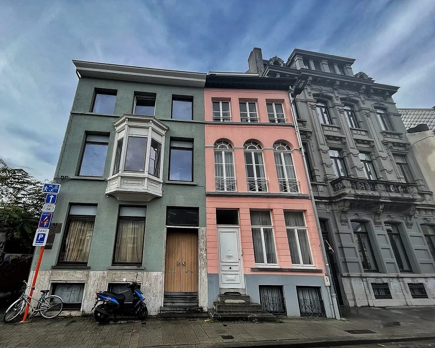 Stadswoning in Pastelgevel